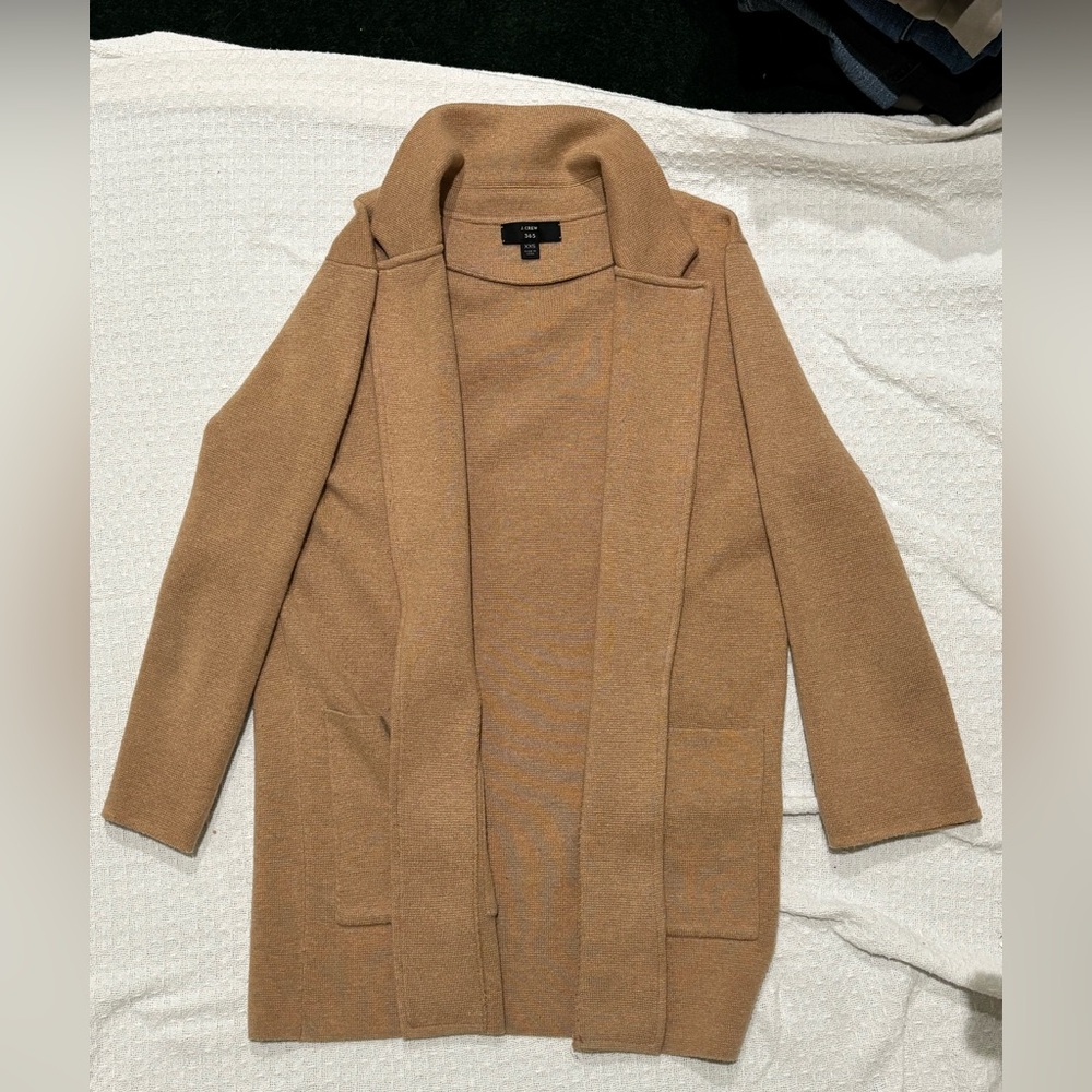 10 JCrew PERFECT CONDITION Women's Tan Sweater Coat